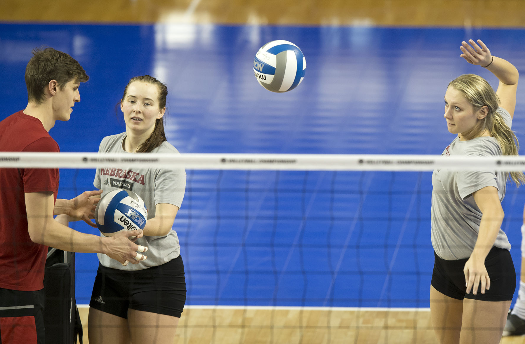 NCAA Volleyball Tournament practice - Nebraska, 12/7/17